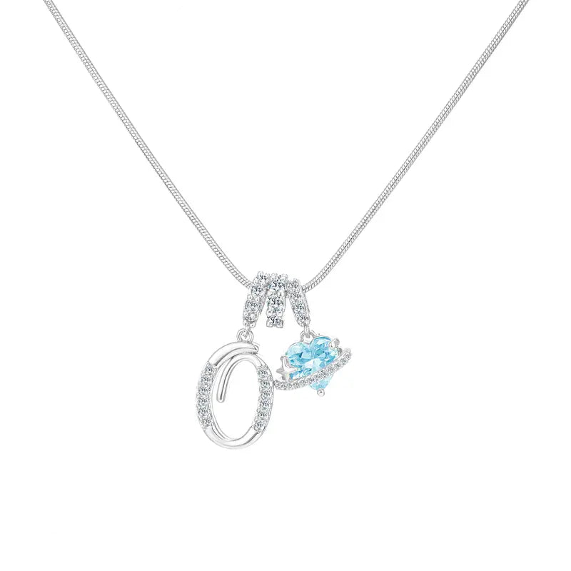 Personalized Initial Heart Pendant Necklace