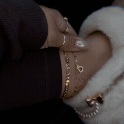 Gold Initial Anklet for Women